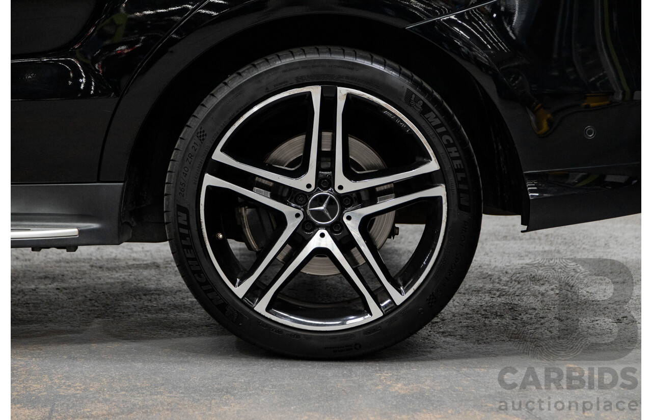 09/2016 Mercedes Benz GLE43 AMG 4Matic (AWD) 166 MY17 4D Wagon Obsidian Black Metallic Twin Turbo V6 3.0L