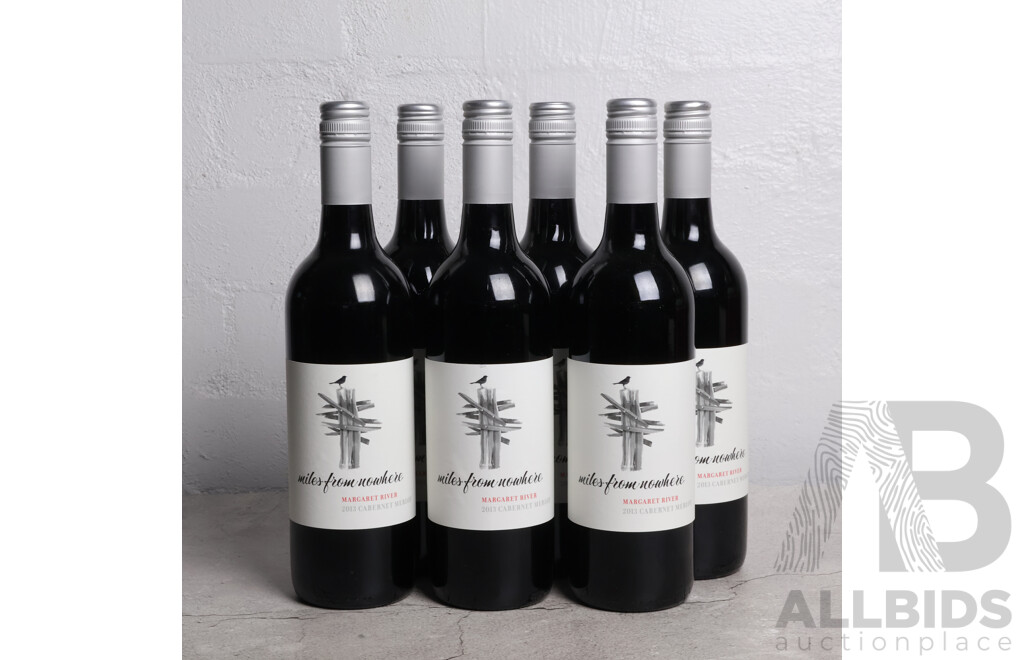 Miles From Nowhere Margaret River Cabernet Merlot Vintage 2013 x 6