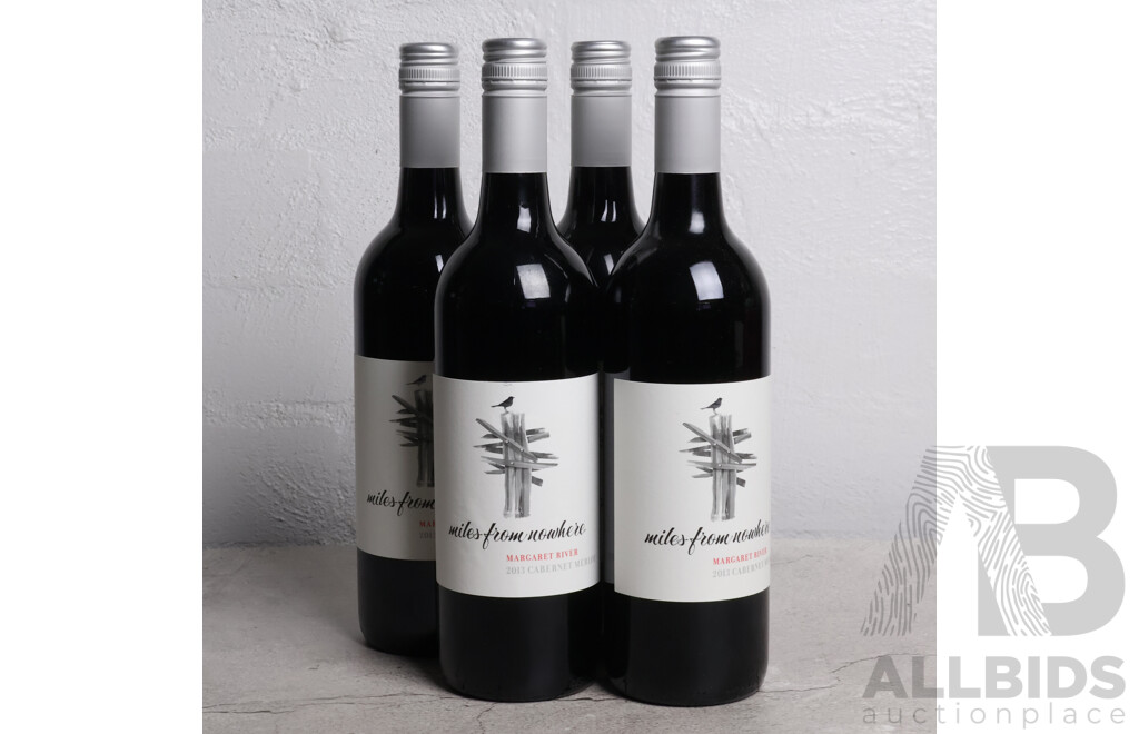 Miles From Nowhere Margaret River Cabernet Merlot Vintage 2013 x 4