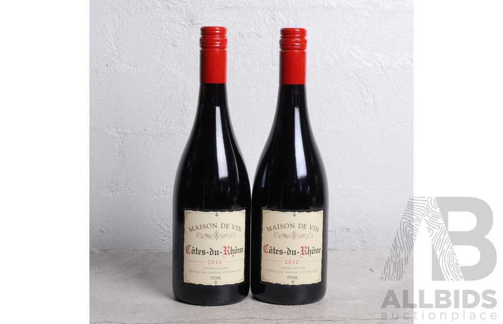 Maison Du Vin Côtes Du Rhône, 2010 x 2