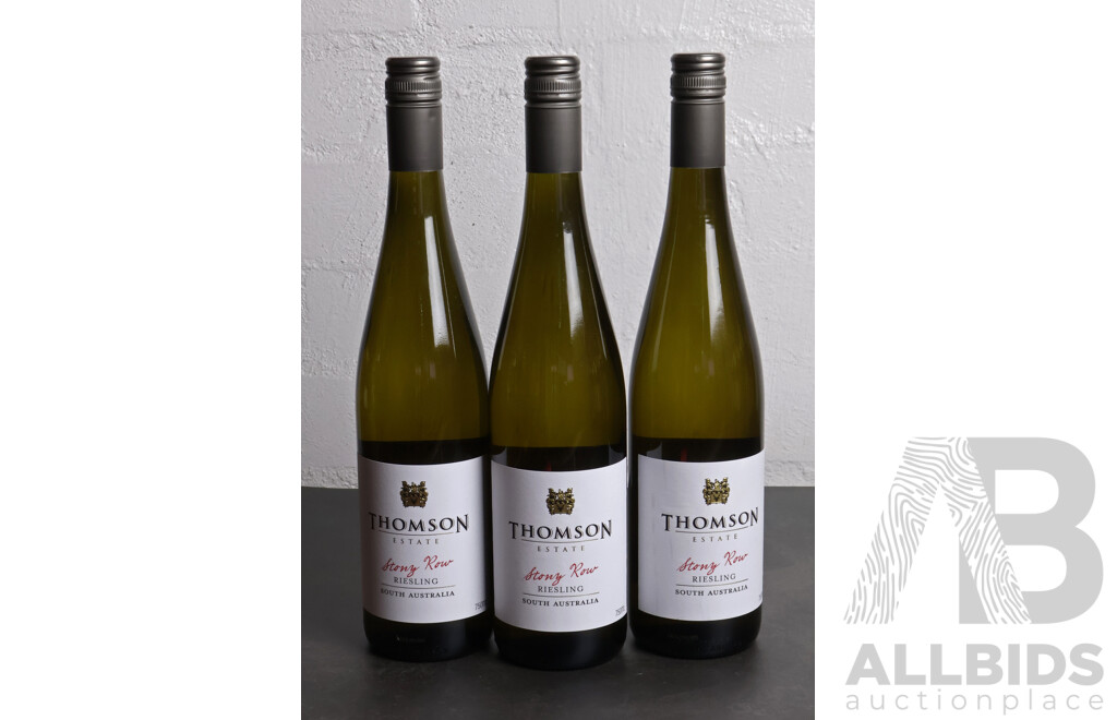 Three Thompson Stony Row Riesling Vintage 2015 (3)