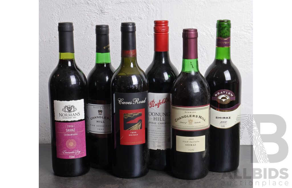 Collection of Six Australian Shiraz Wines (6)