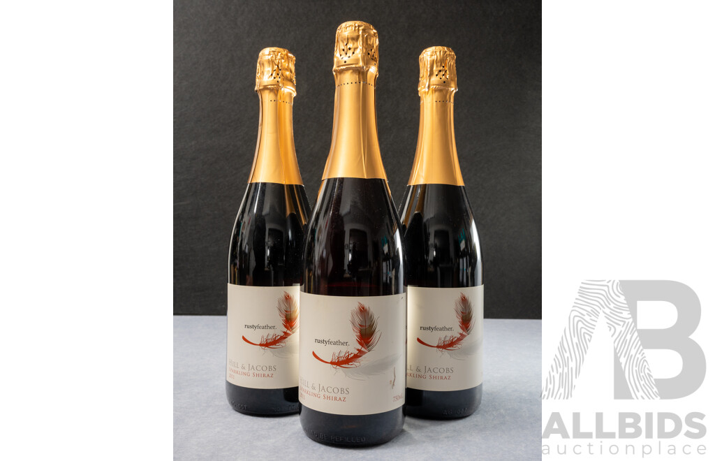 Rusty Feather by Hill and Jacobs Sparkling Shiraz Vintage 2011 X 3