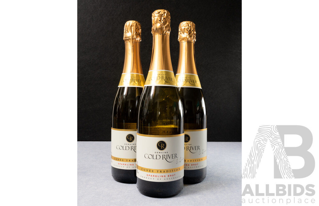 Domaine Cold River Cuvee Tradition Sparkling Brut X 3