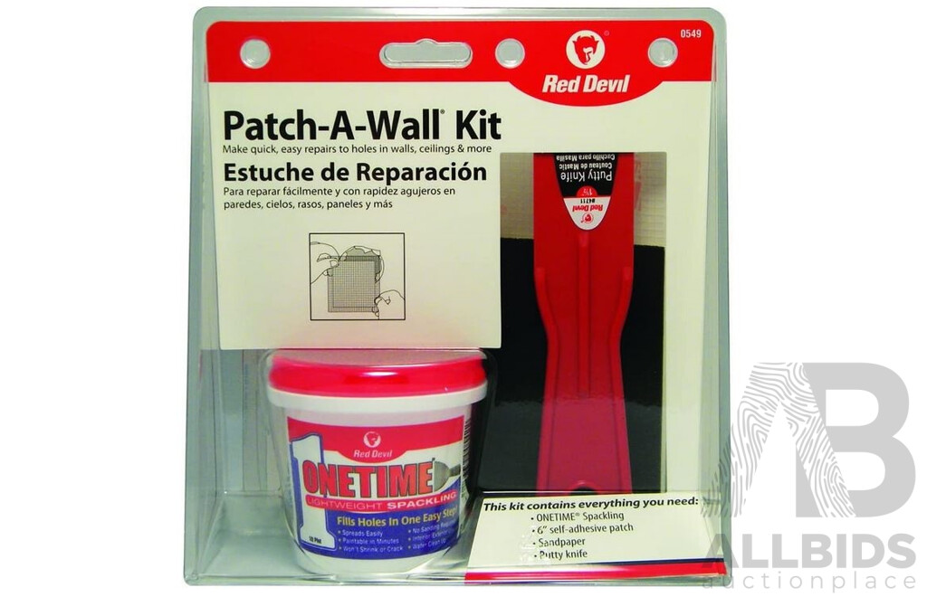 Red Devil Patch a Wall Kit (Pack - Lot 1582118 | ALLBIDS