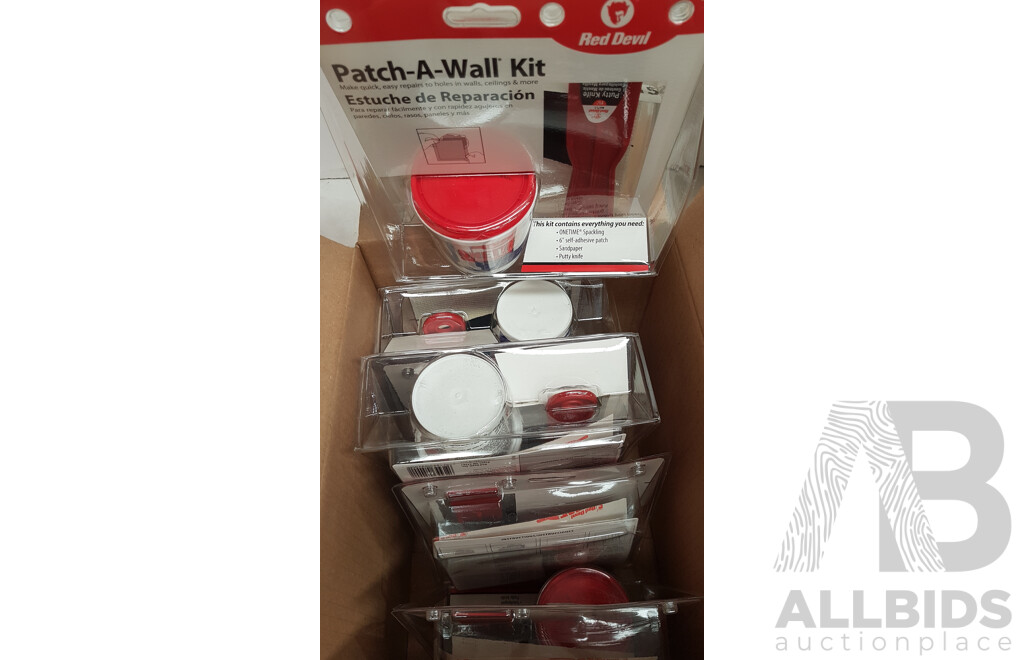 Red Devil Shell Box Red Devil Patch a Wall Kit (Pack - Lot 1582118 | ALLBIDS