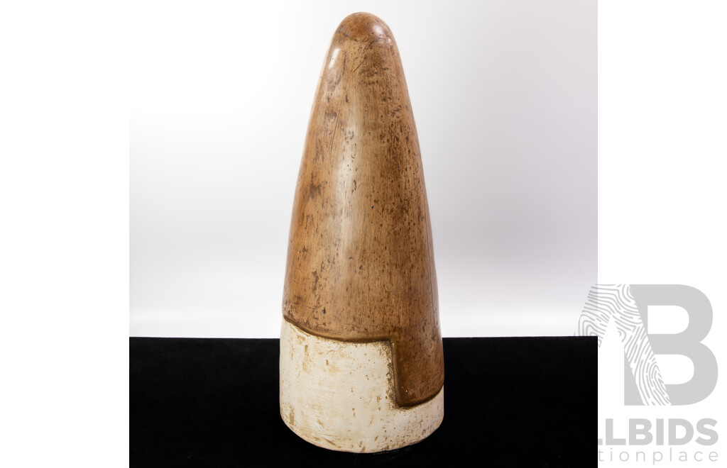 Artist Unknown, Virgin Mary, Natural Clay Hand Crafted and Painted Sculpture, 51 cm (approx height)