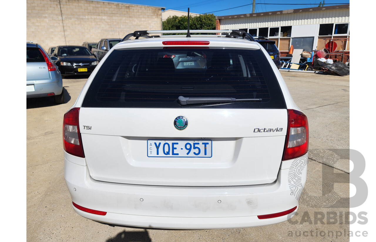 4/2013 Skoda Octavia TSI Ambition NE 4d Wagon White 1.4L