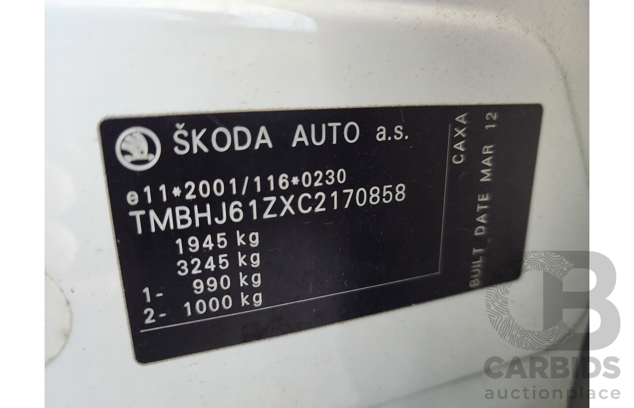 4/2013 Skoda Octavia TSI Ambition NE 4d Wagon White 1.4L