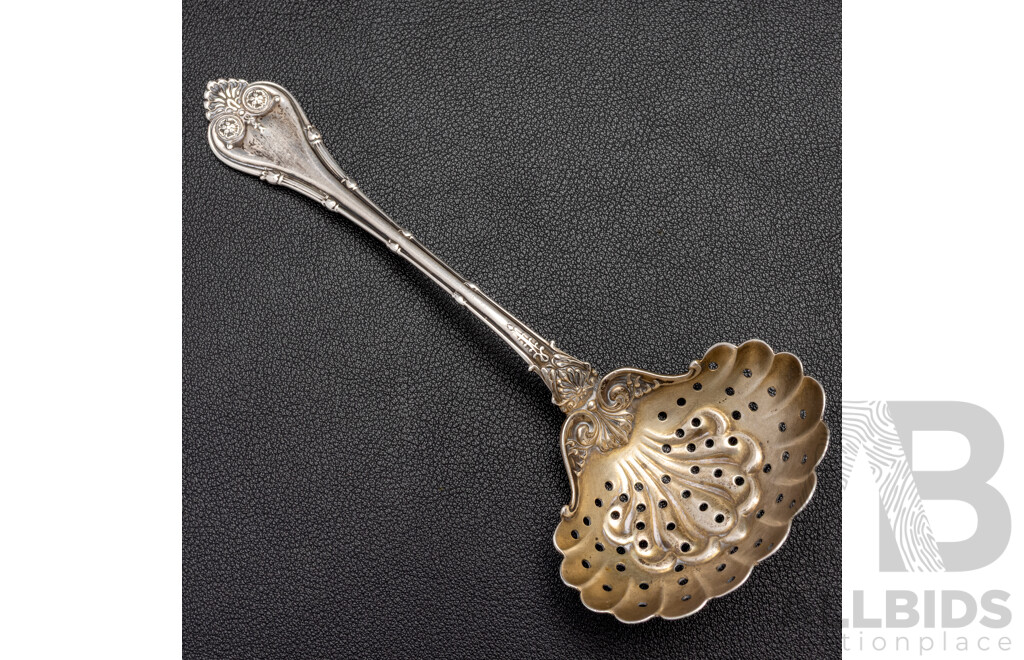 Antique Sterling Silver Sugar Sifter Spoon, 14cm Long, 31.0 Grams