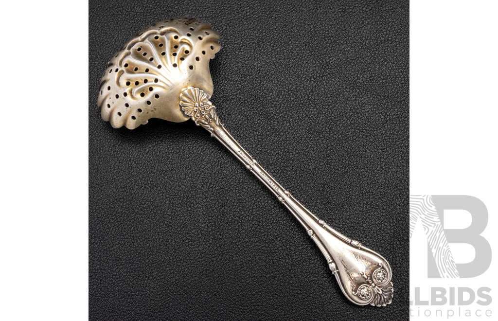 Antique Sterling Silver Sugar Sifter Spoon, 14cm Long, 31.0 Grams