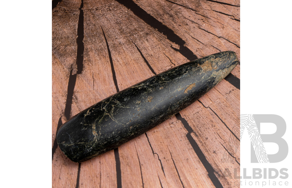 Ancient Neolithic Nephrite Jade Adze Head, Waskuk Hills, Upper Sepik River, Papua New Guinea