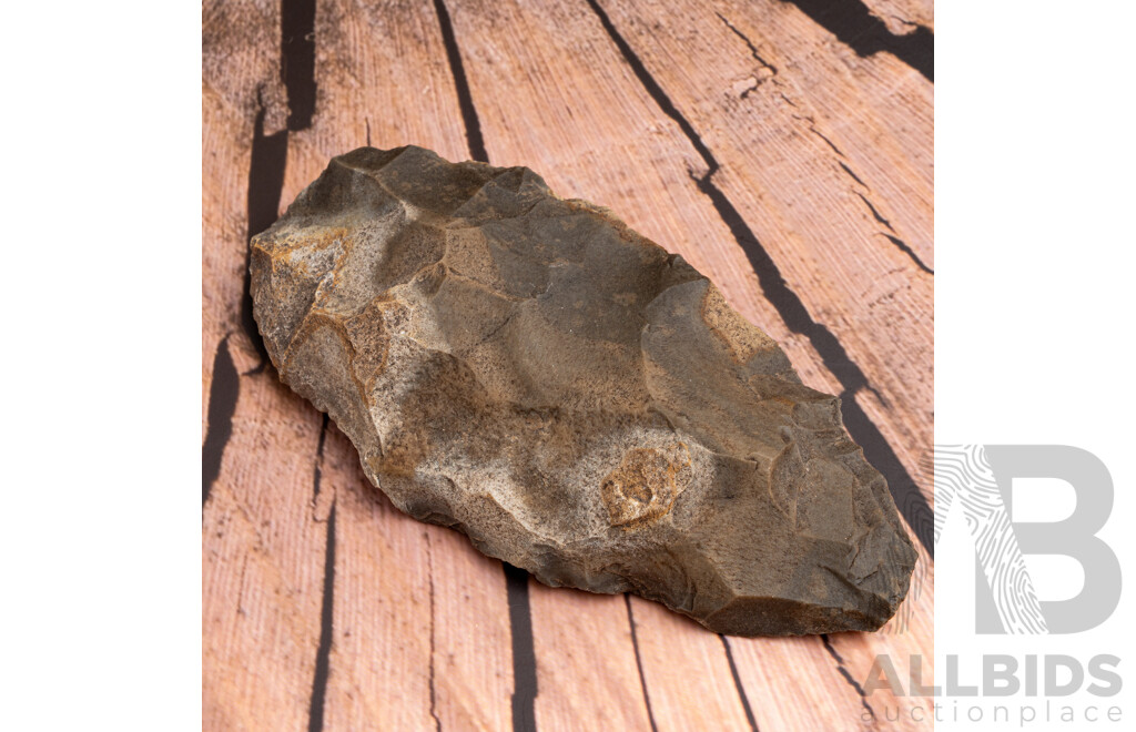 Ancient Neolithic Chert Hand Knapped Axe, Algeria North Africa, Circa 5000BP