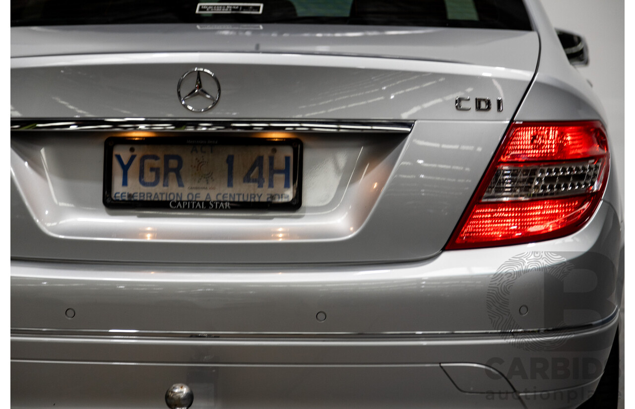 1/2010 Mercedes-Benz C220 CDI Classic W204 4d Sedan Iridium Silver Turbo Diesel 2.2L