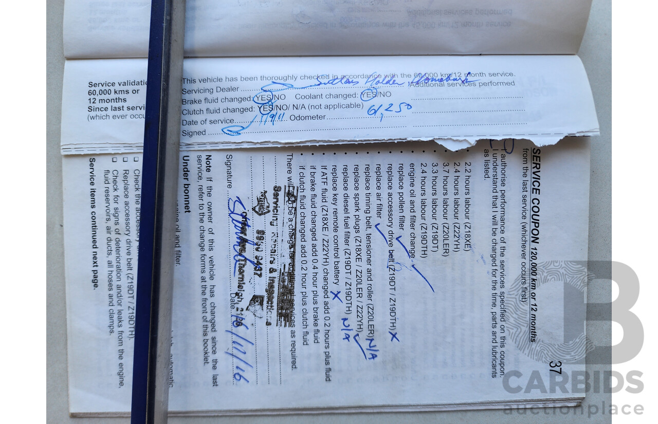 1/2007 Holden Astra TWIN TOP AH 2d Convertible Silver 2.2L