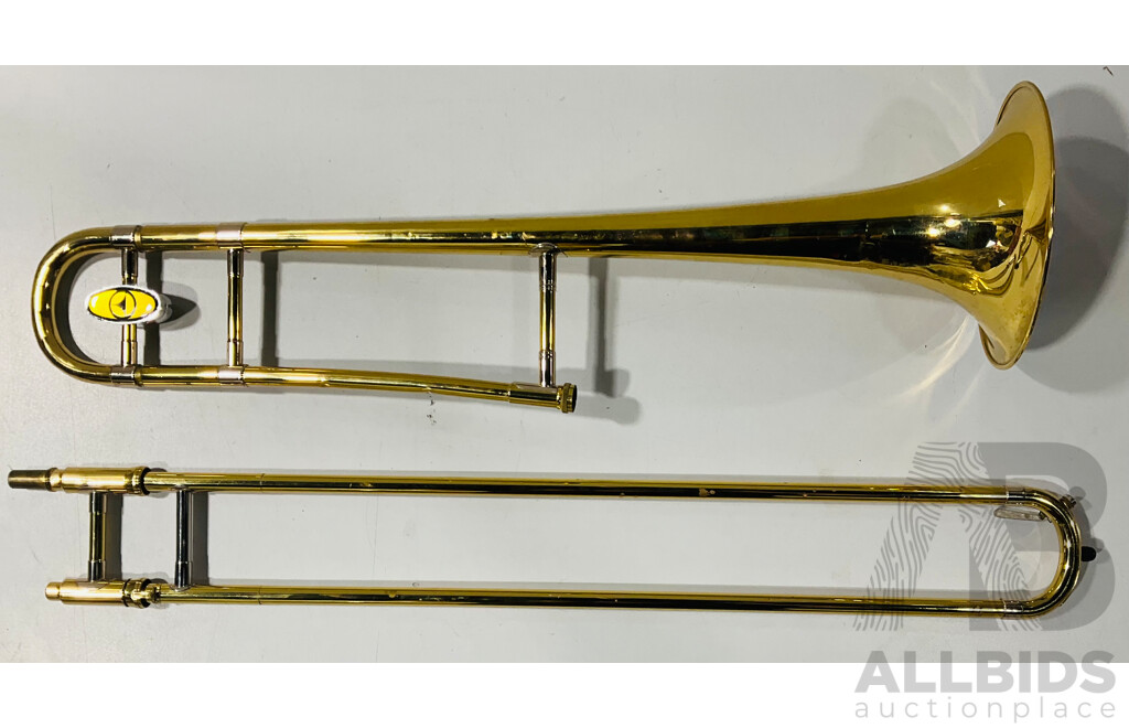 Brass Trombone in Hard Carry Case