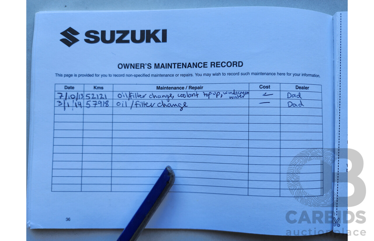 8/2009 Suzuki Jimny Sierra (4x4)  2d Wagon Silver 1.3L