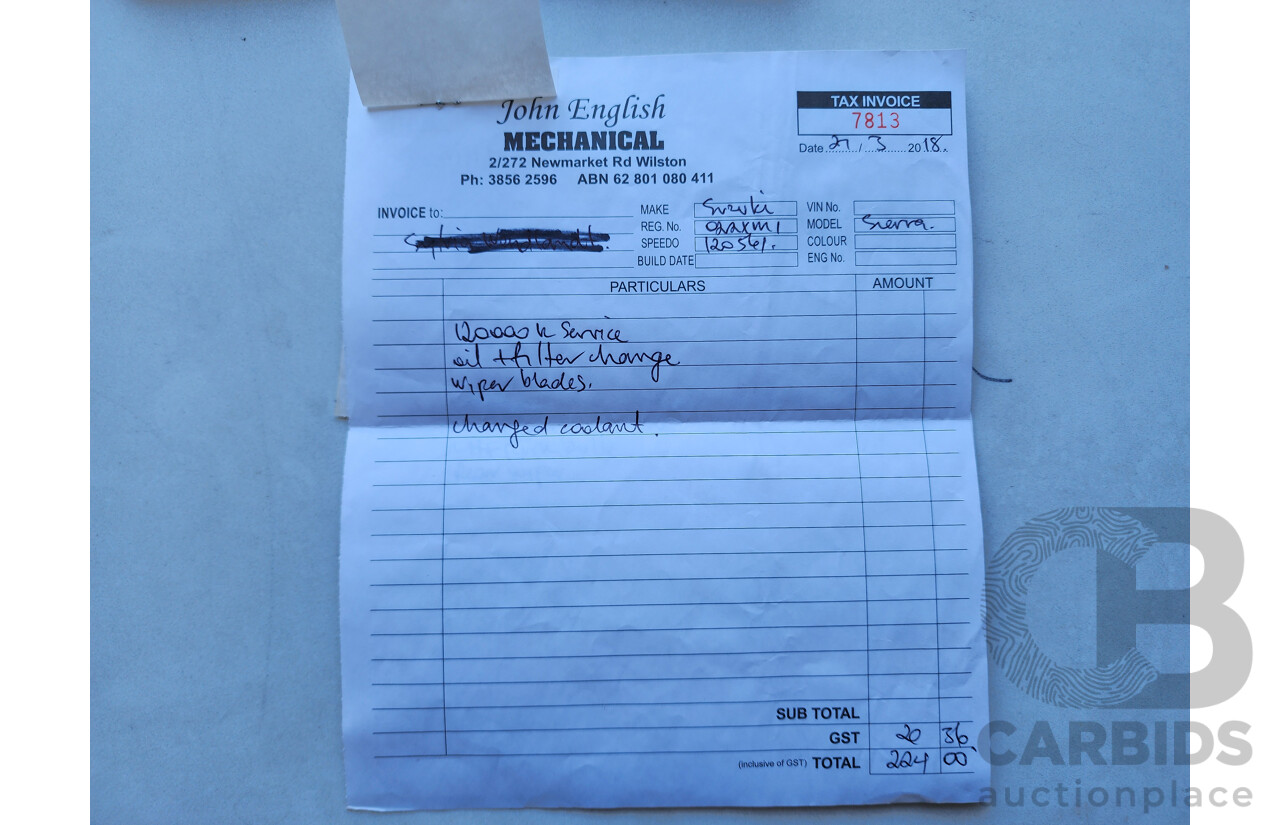 8/2009 Suzuki Jimny Sierra (4x4)  2d Wagon Silver 1.3L