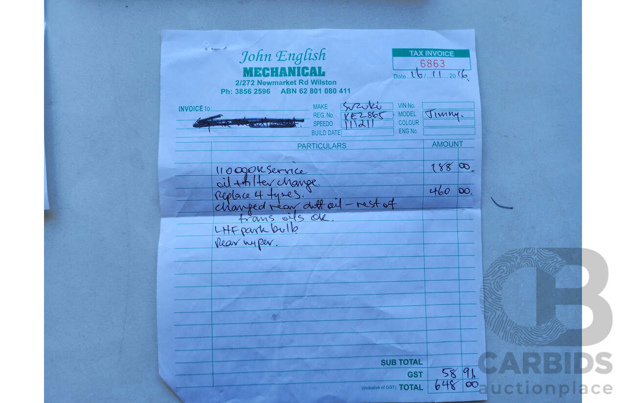 8/2009 Suzuki Jimny Sierra (4x4)  2d Wagon Silver 1.3L