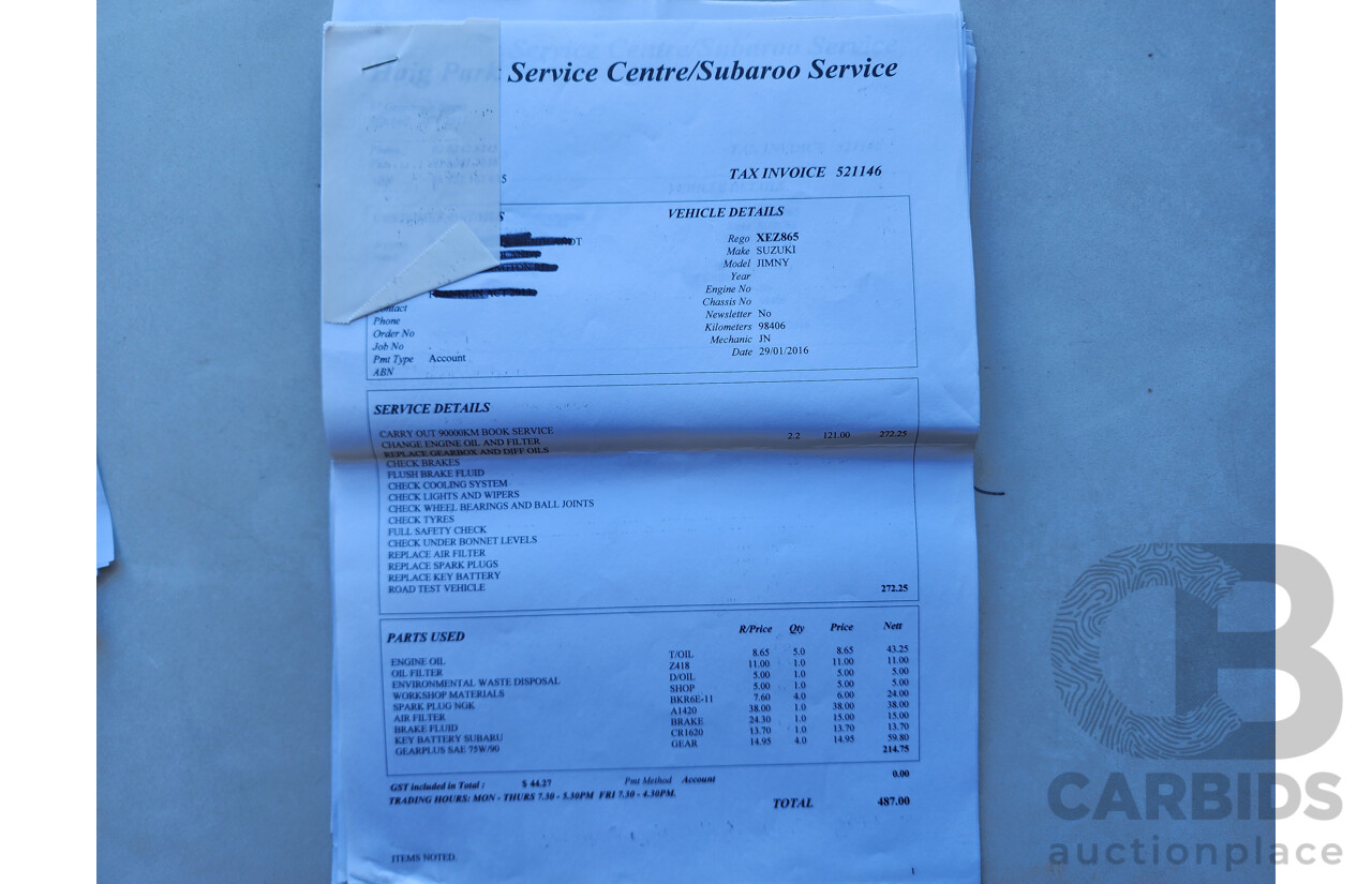 8/2009 Suzuki Jimny Sierra (4x4)  2d Wagon Silver 1.3L