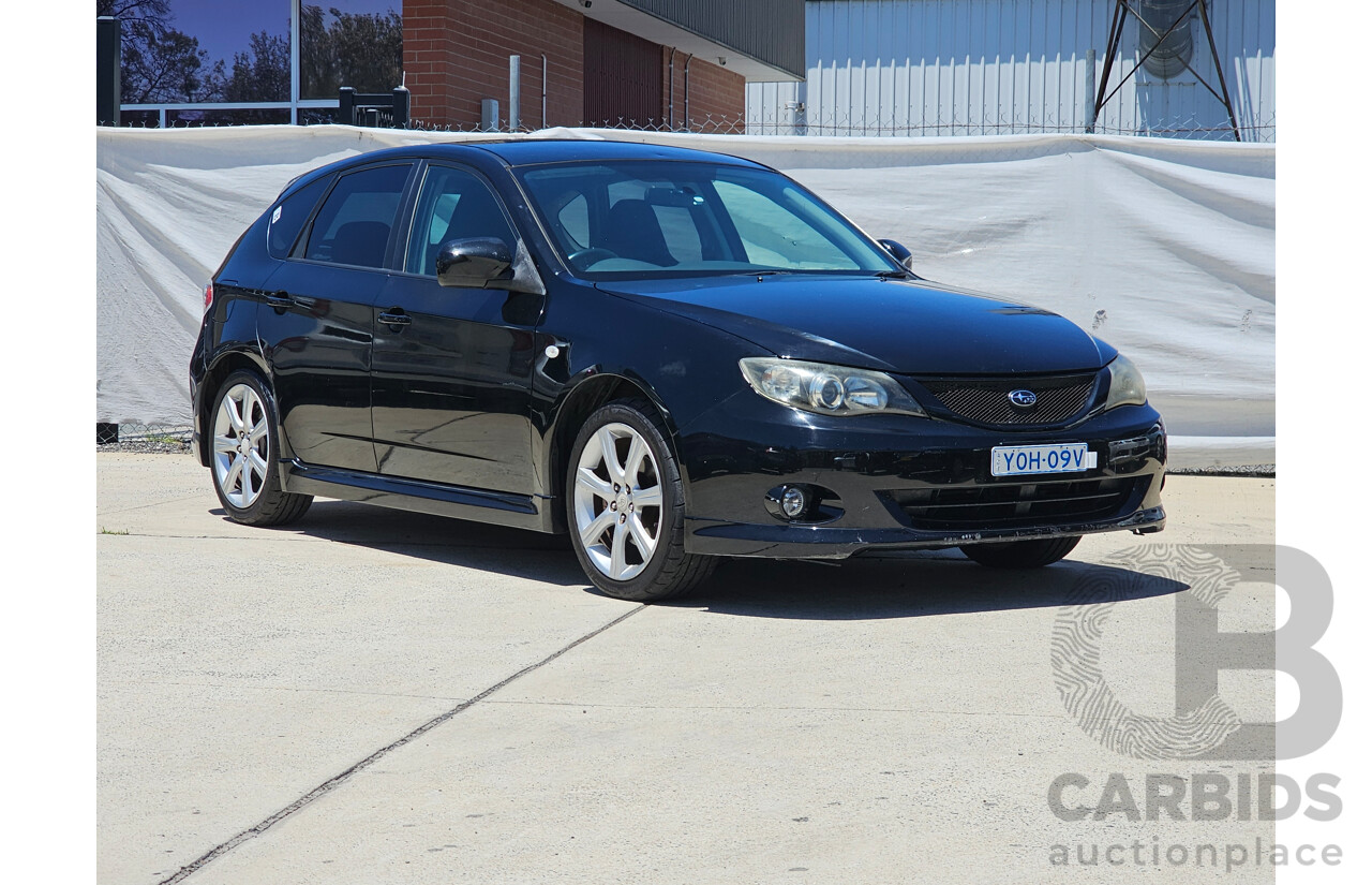 1/2008 Subaru Impreza RS (AWD) MY08 5d Hatchback Black 2.0L