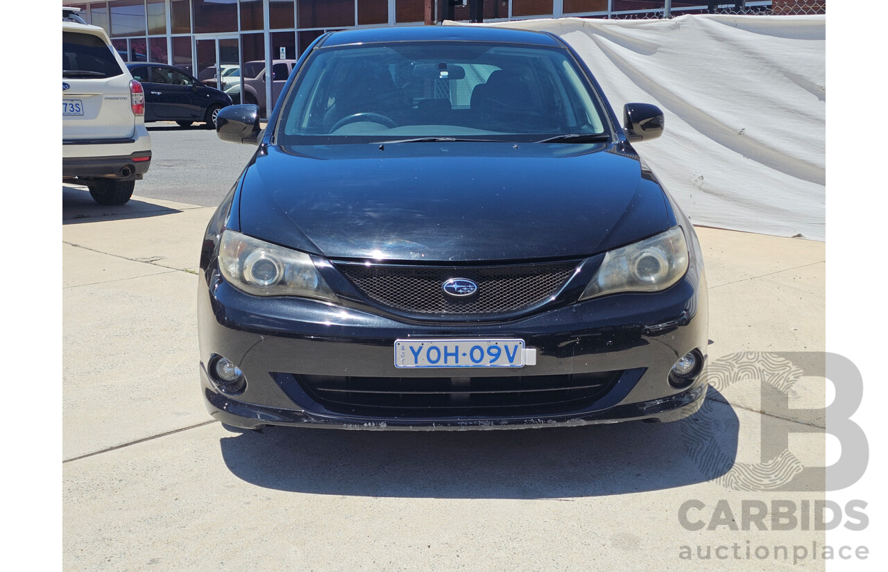 1/2008 Subaru Impreza RS (AWD) MY08 5d Hatchback Black 2.0L