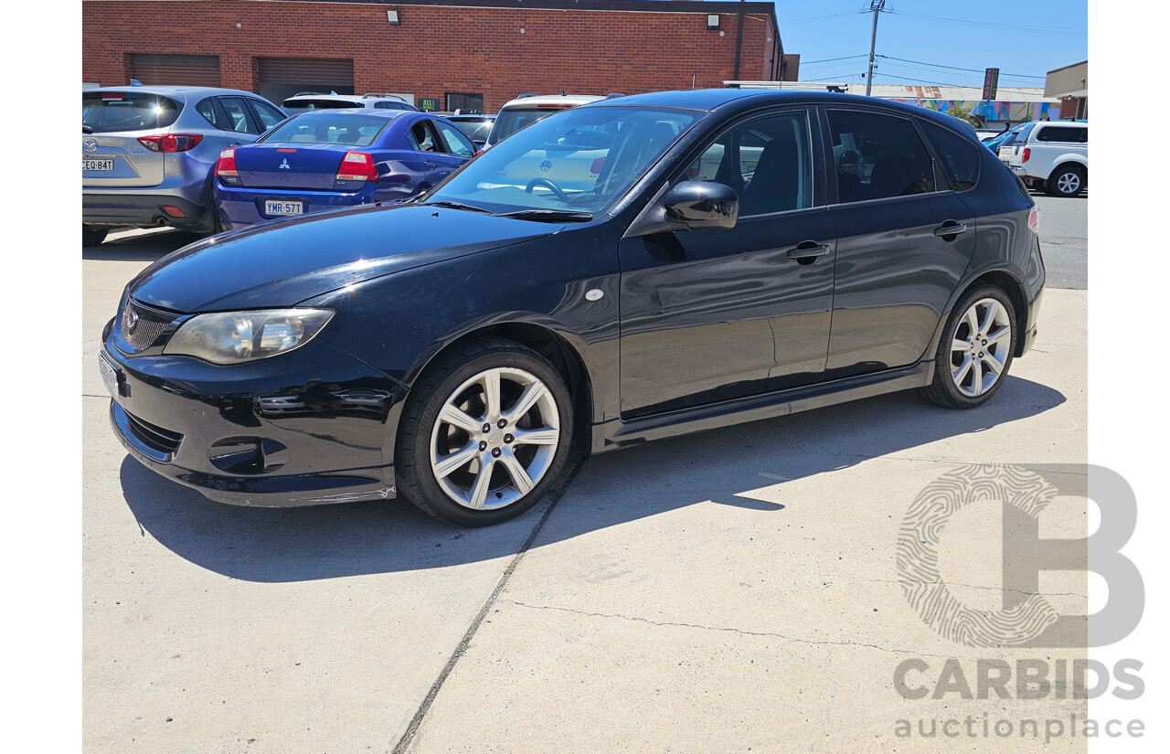 1/2008 Subaru Impreza RS (AWD) MY08 5d Hatchback Black 2.0L
