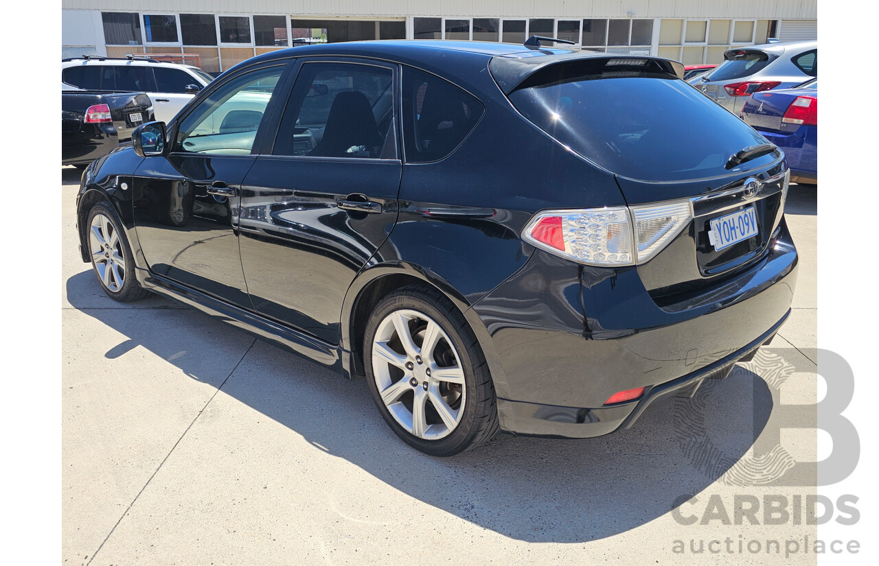 1/2008 Subaru Impreza RS (AWD) MY08 5d Hatchback Black 2.0L
