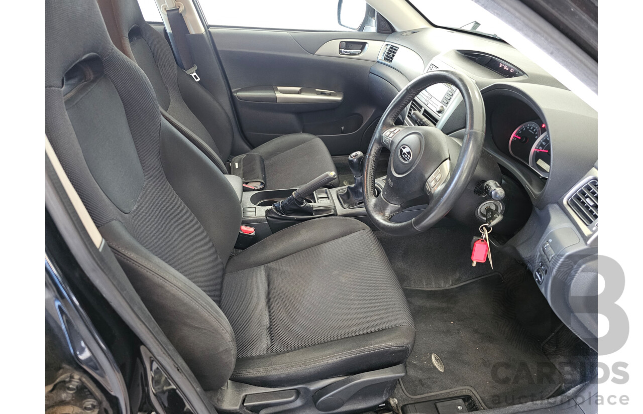1/2008 Subaru Impreza RS (AWD) MY08 5d Hatchback Black 2.0L