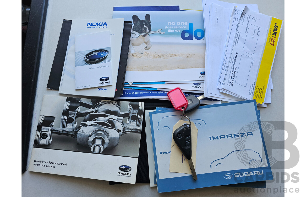 1/2008 Subaru Impreza RS (AWD) MY08 5d Hatchback Black 2.0L