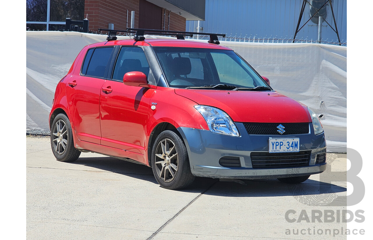 5/2009 Suzuki Swift EZ 07 UPDATE 5d Hatchback Red 1.5L