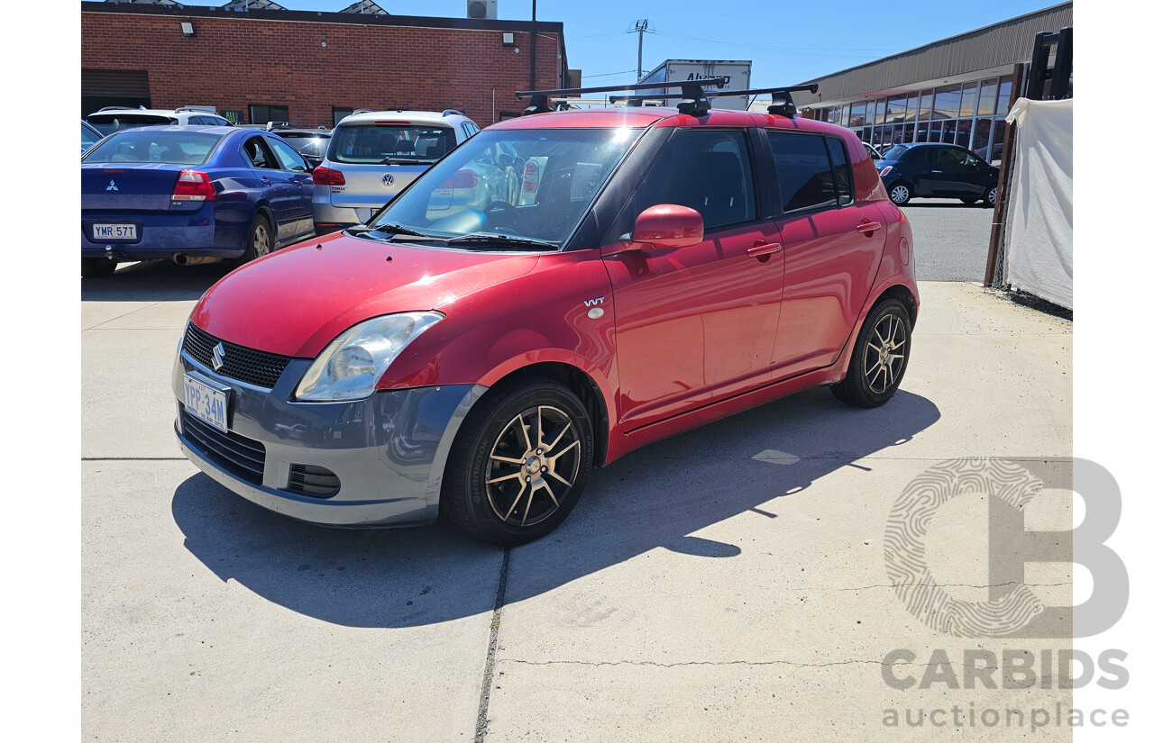 5/2009 Suzuki Swift EZ 07 UPDATE 5d Hatchback Red 1.5L