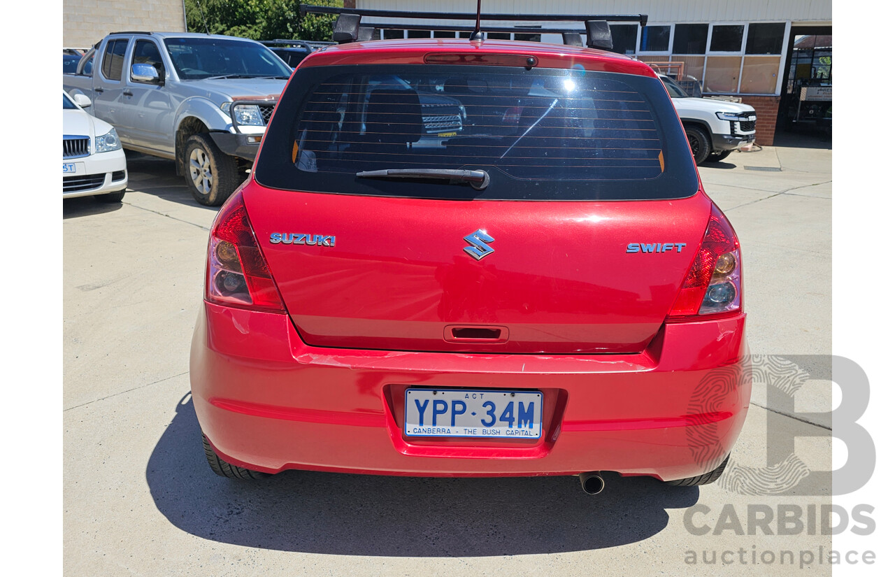 5/2009 Suzuki Swift EZ 07 UPDATE 5d Hatchback Red 1.5L