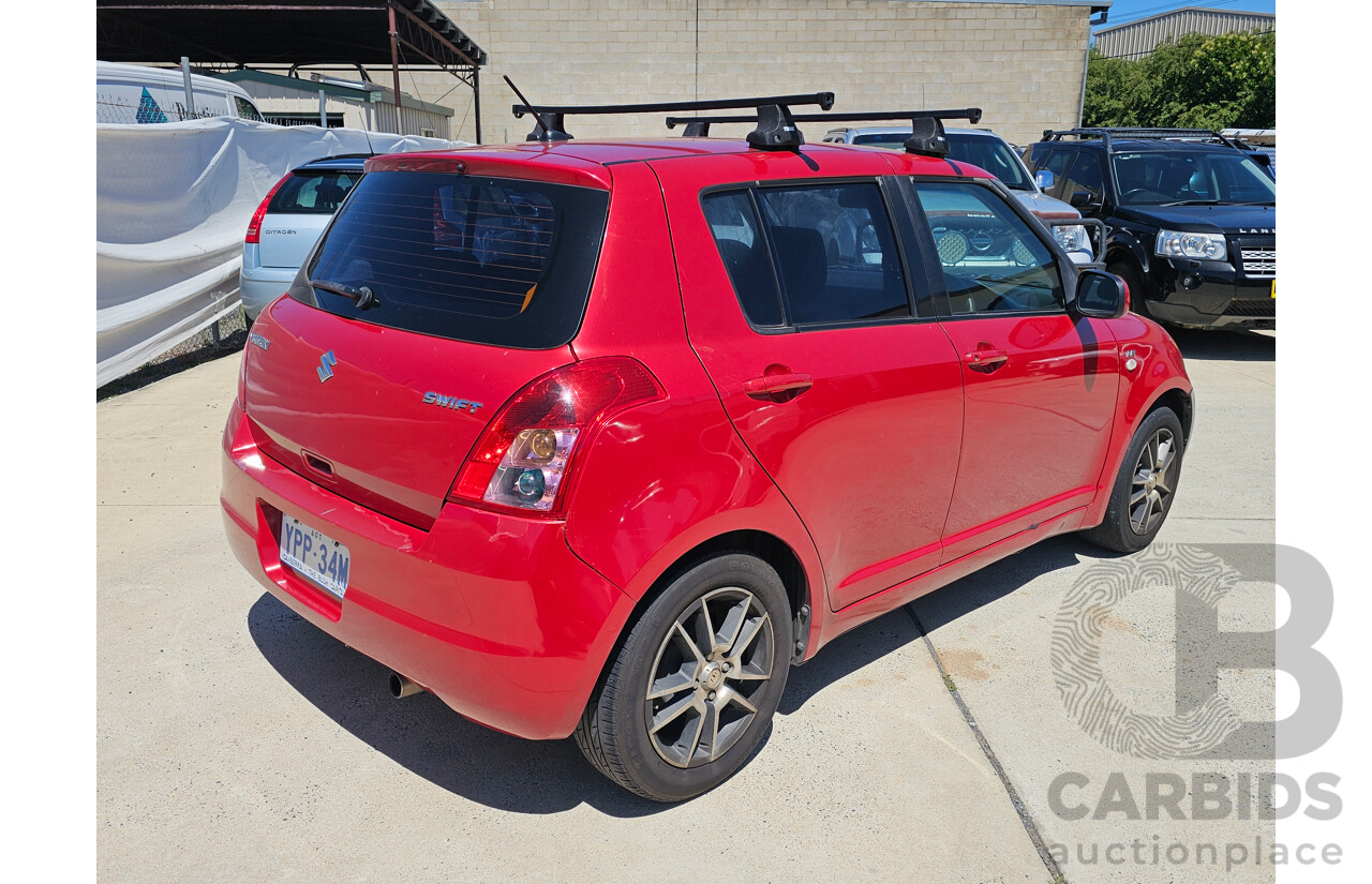 5/2009 Suzuki Swift EZ 07 UPDATE 5d Hatchback Red 1.5L