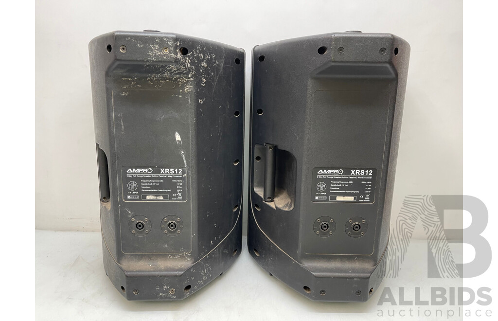 Ampro 600 Watt Professional Speakers - Set of 2