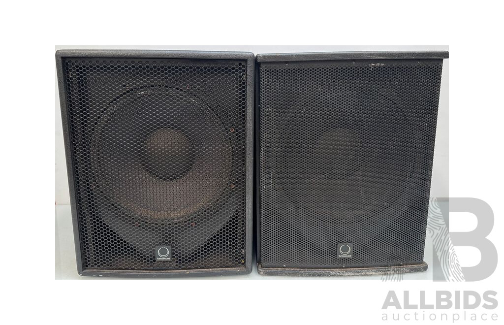 Turbosound Qlight Front Loaded Subwoofers - Lot of 2