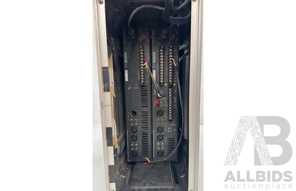 Australian Monitor AMIS60 & AMC60 Mixer Amplifiers in Roadcase