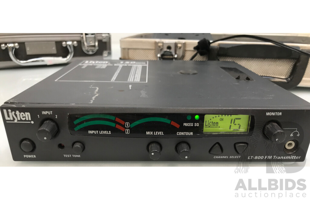 Listen Technologies Sationary RF Transmitter with 150Hz Display Receivers