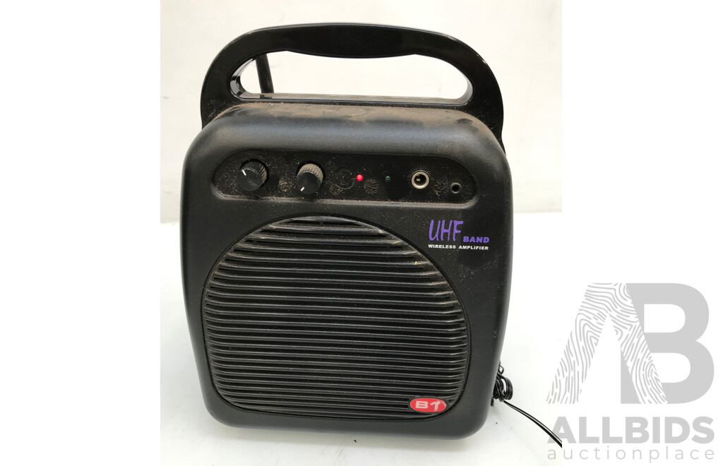 Mipro Portable Amplifier, B1 UHF Band Wireless Amplifier, and Chiayo iTalk Personal Belt Pack Amplifier - Lot of 3