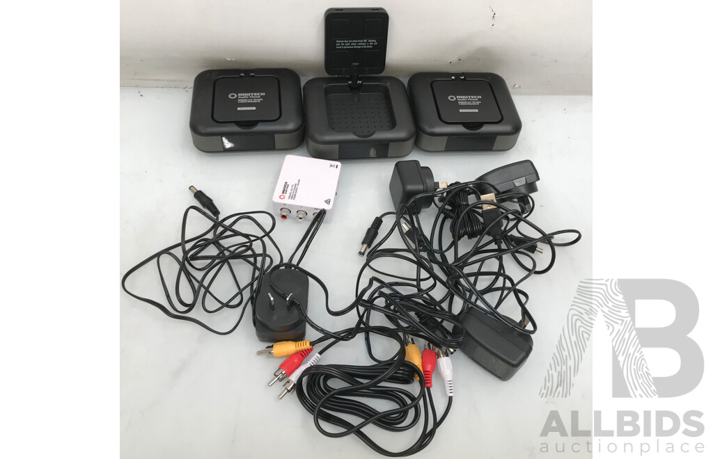 Digitech 5.8GHz Wireless AV Sender/Receiver with Wideband IR Extender - Lot of 3