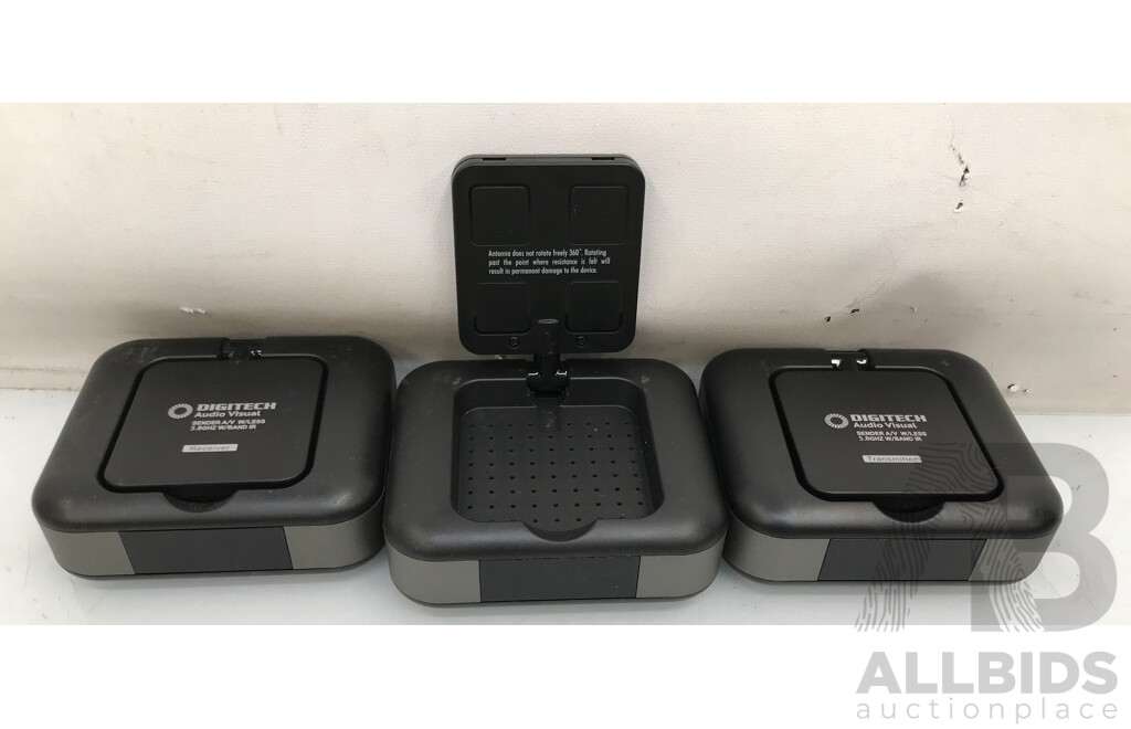Digitech 5.8GHz Wireless AV Sender/Receiver with Wideband IR Extender - Lot of 3