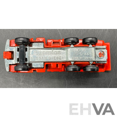 TOMICA Black Box Retired No. 16 NISSAN Diesel Dump Truck Diecast Car 1/102 - Made in Japan