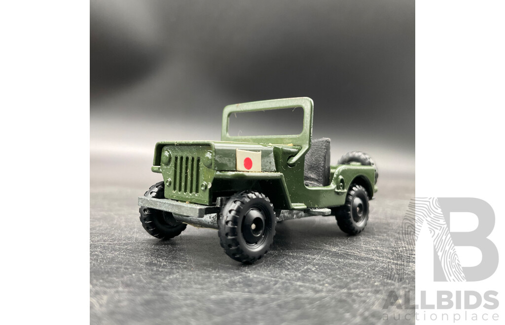 TOMICA Black Box Retired No. 25 Mitsubishi Jeep J3R Diecast Car 1/56 - Made in Japan