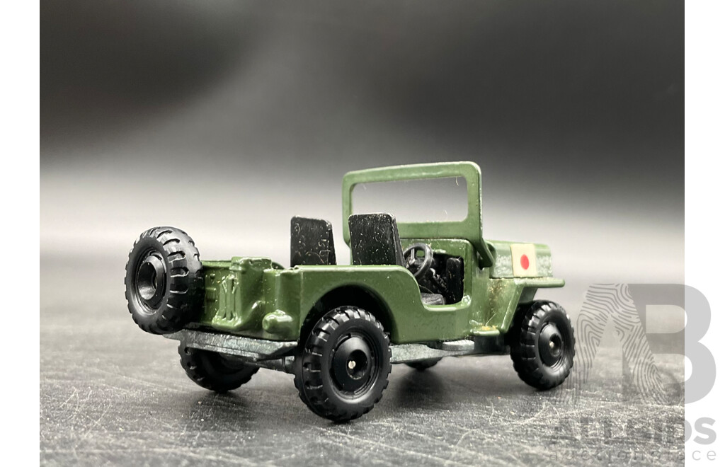 TOMICA Black Box Retired No. 25 Mitsubishi Jeep J3R Diecast Car 1/56 - Made in Japan