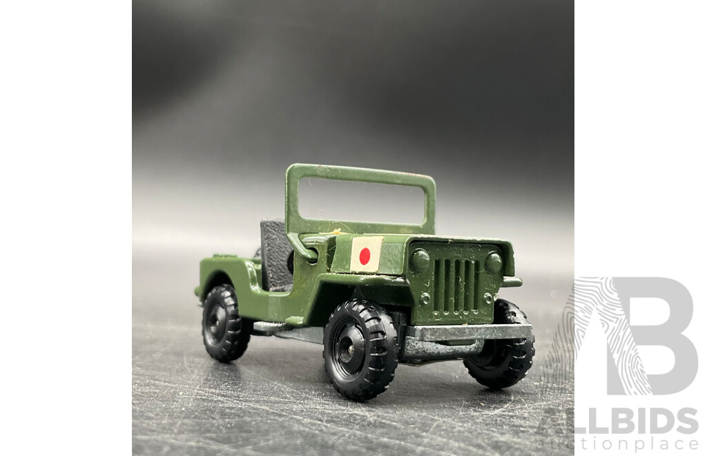 TOMICA Black Box Retired No. 25 Mitsubishi Jeep J3R Diecast Car 1/56 - Made in Japan