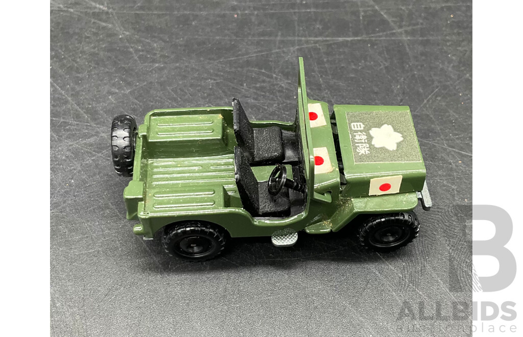 TOMICA Black Box Retired No. 25 Mitsubishi Jeep J3R Diecast Car 1/56 - Made in Japan