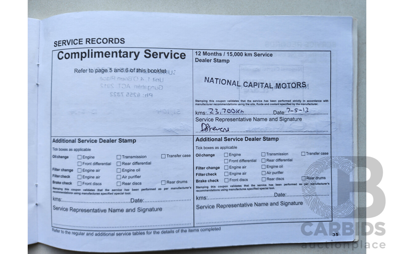 6/2012 Mitsubishi Triton Glx-R (4x4) MN MY12 Double Cab Utility Black 2.5L