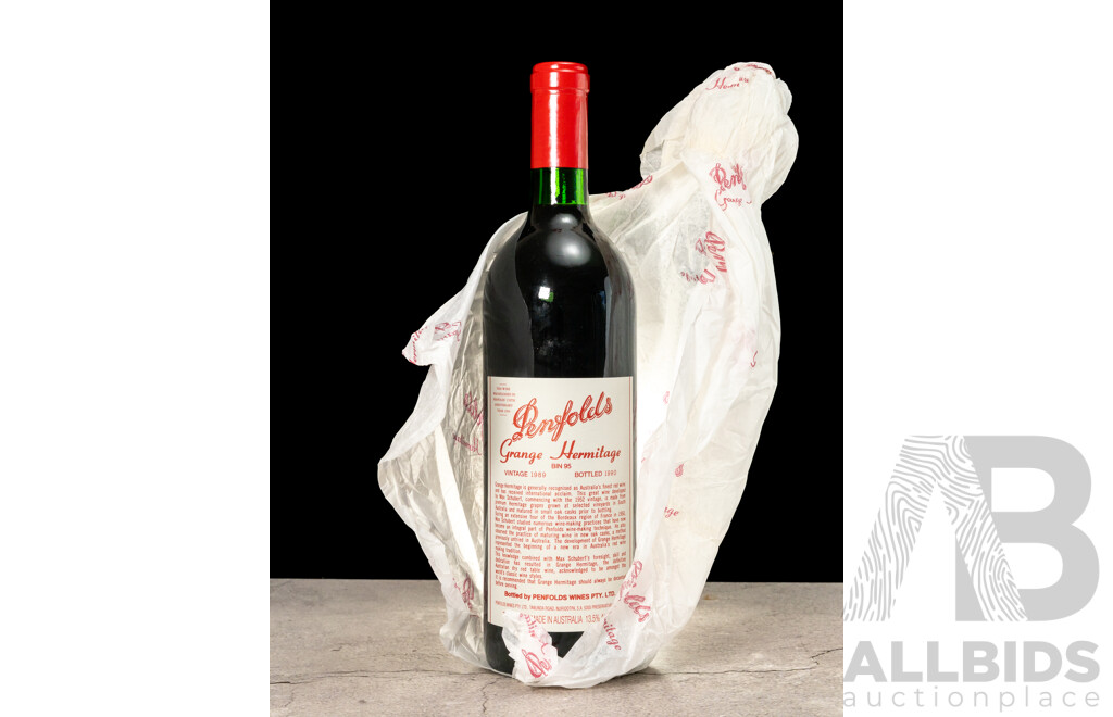 Penfolds Grange Hermitage Bin 95 Vintage 1989