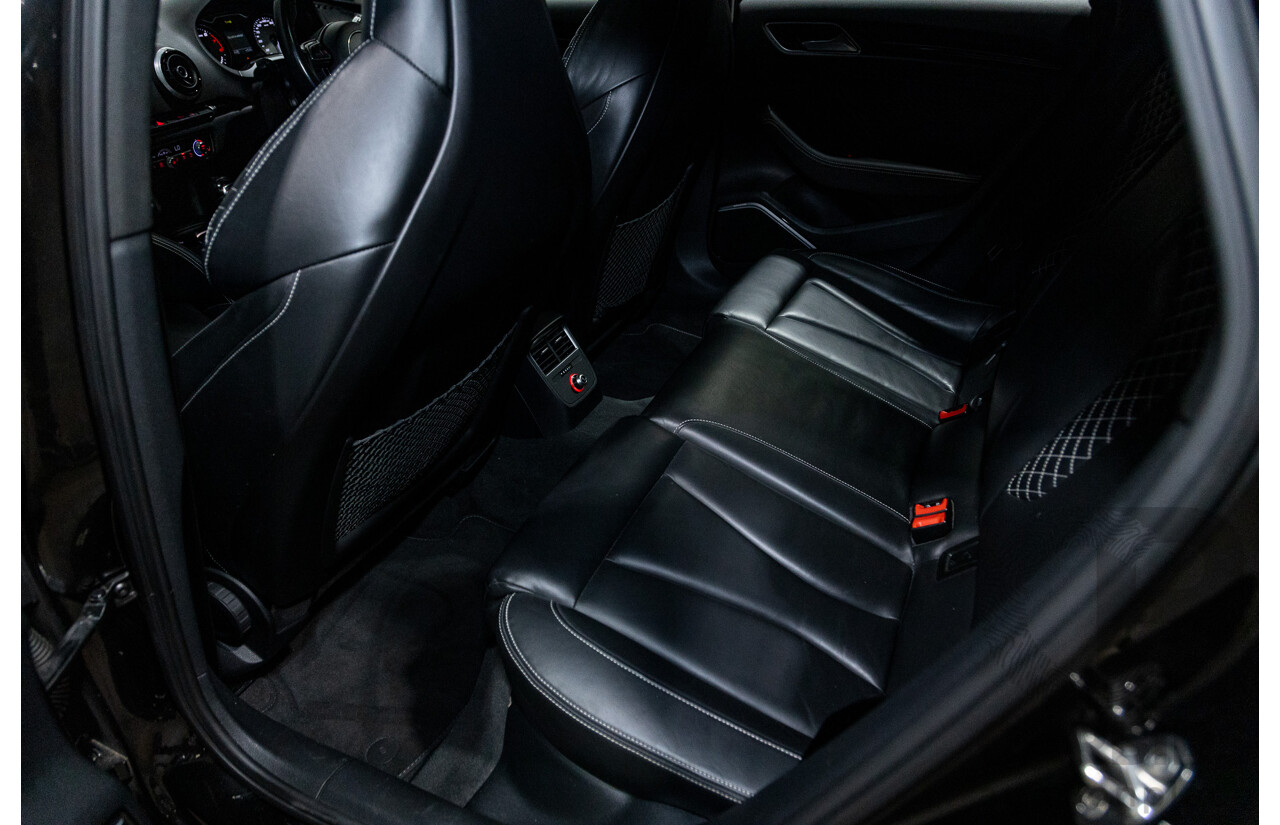 9/2015 Audi S3 2.0 TFSI Quattro (AWD) 8V MY15 4d Sedan Panther Black Pearl Turbo 2.0L