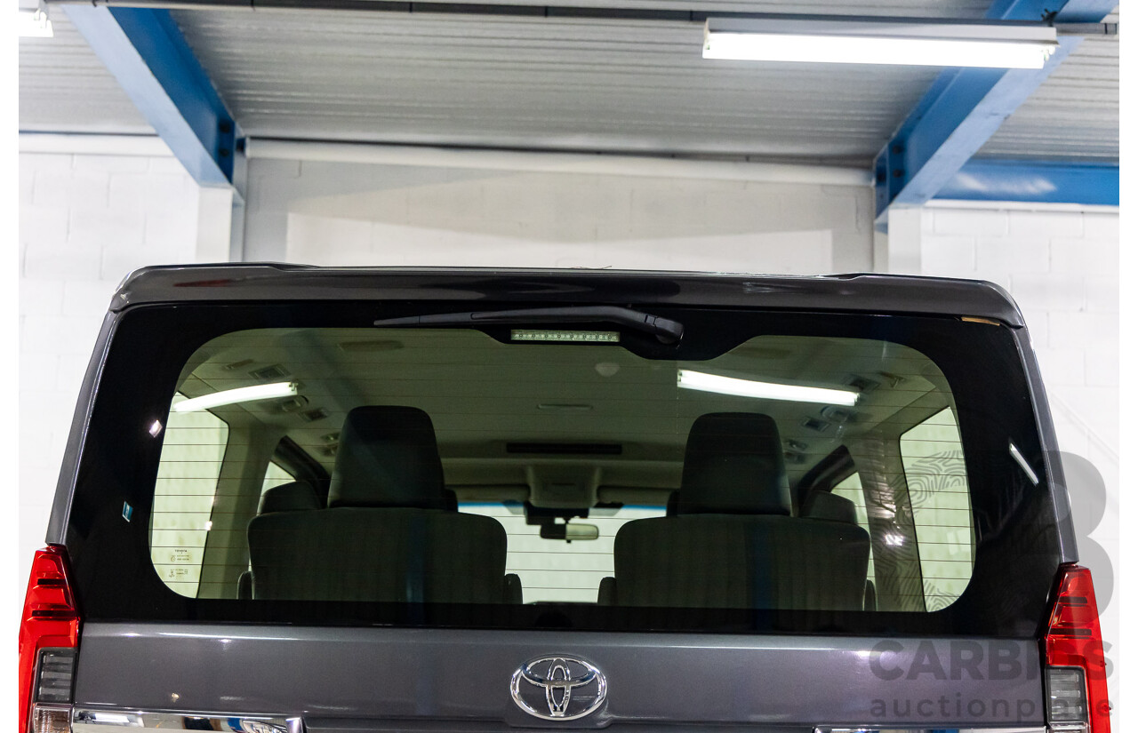12/2019 Toyota Granvia (RWD) GDH303R 4d Wagon Graphite Metallic Turbo Diesel 2.8L - 6 Seater